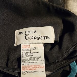 Jim Hjelm Strapless Black Dress